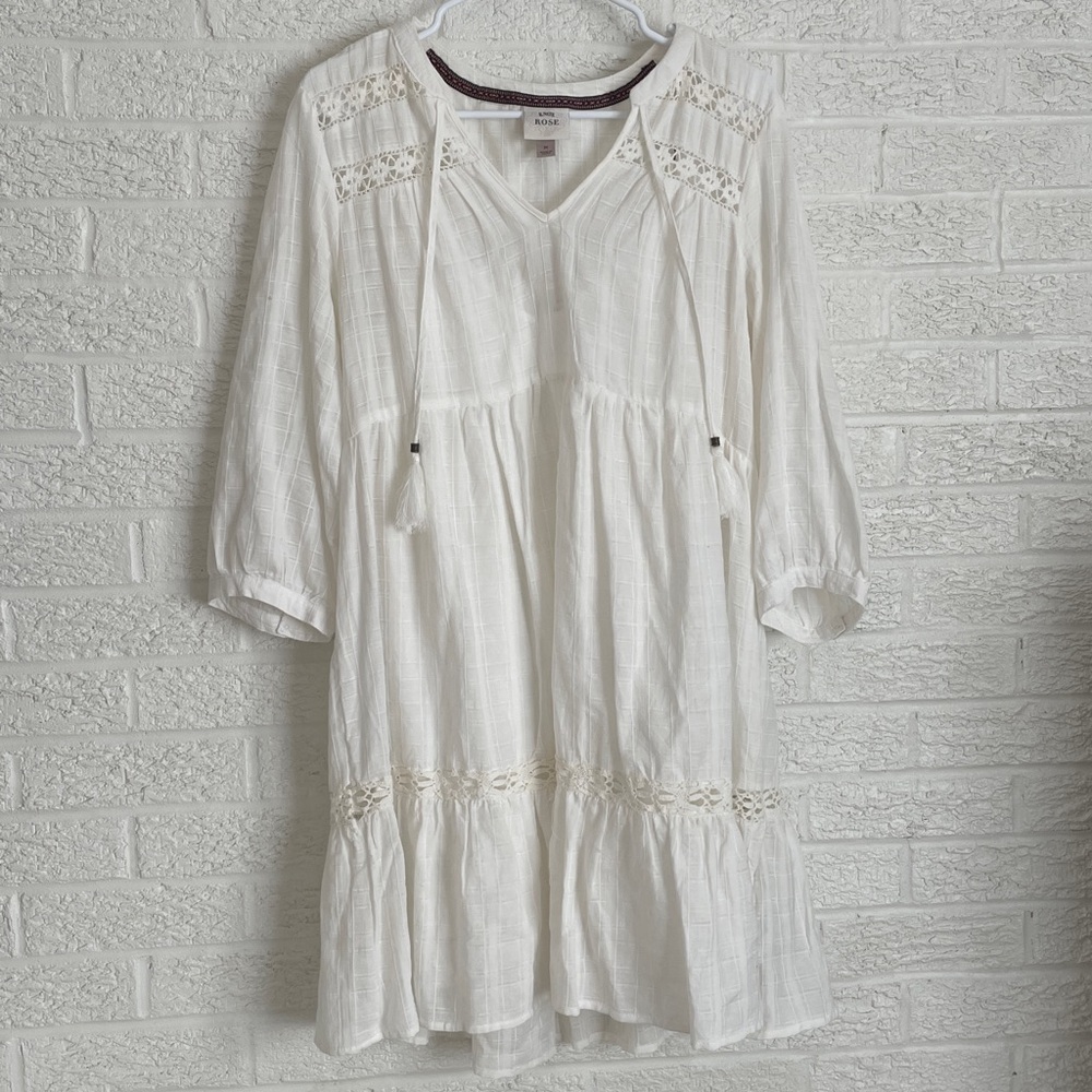 Knox Rose white cowgirl dress lace - Picture 2 of 6